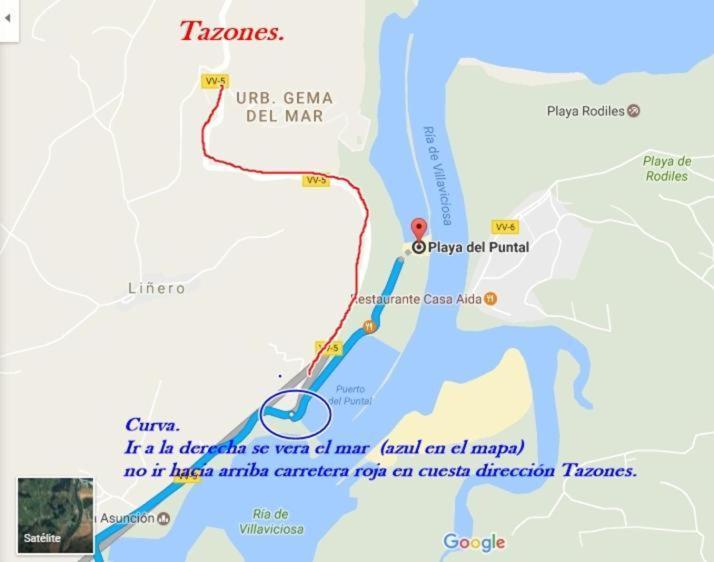 Playa Del Puntal I Villaviciosa Primera Linea Playa Zewnętrze zdjęcie